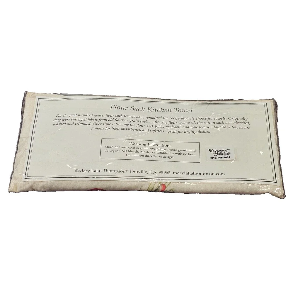 Mary Lake-Thompson Holiday Nutcracker Flour Sack Kitchen‎ Tea Towel NEW